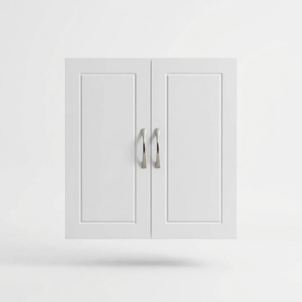 Falaise, armoire murale à deux portes, coloris blanc