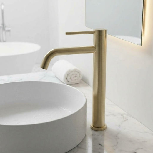 Fino haut, robinet de vasque fin en inox, vue 1