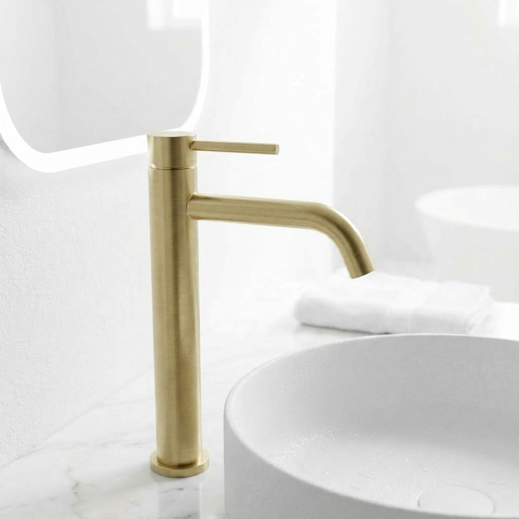 Fino haut, robinet de vasque fin en inox, vue 2