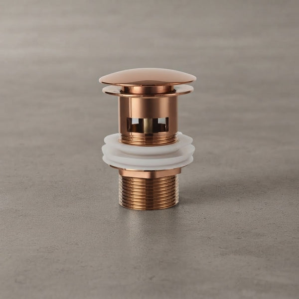 Bonde pop-up, Or rose (vasque avec trop-plein)