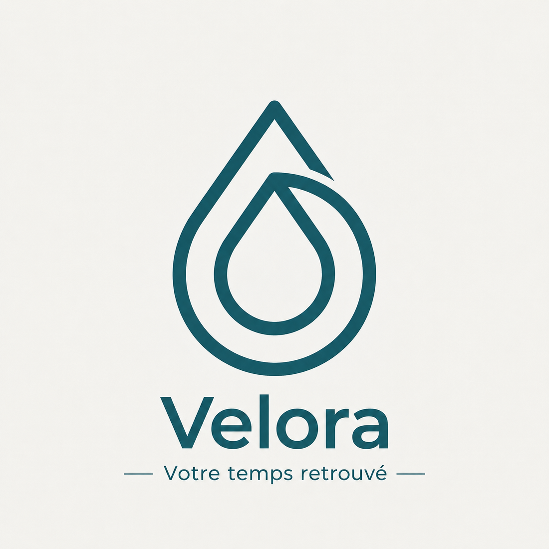 VELORA - logo avec slogan Votre temps retrouvé